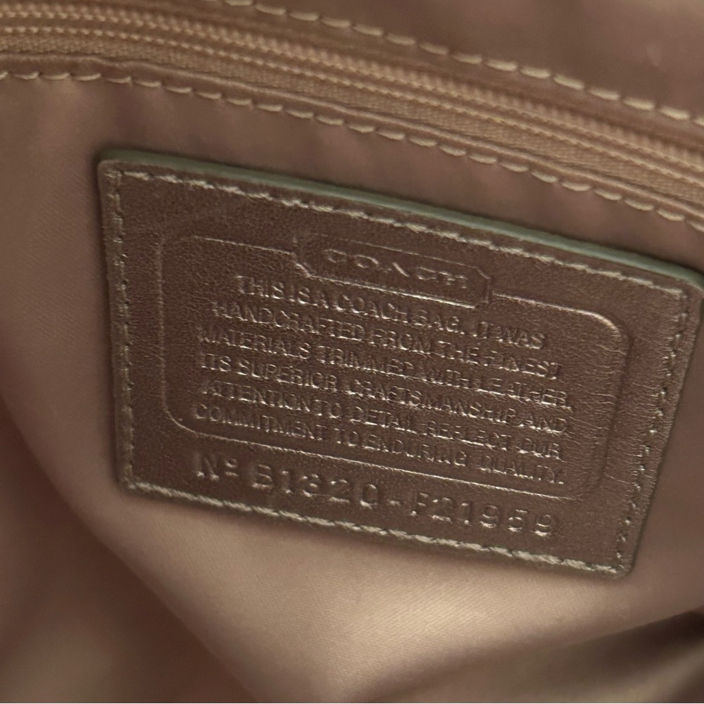 Coach Vintage Straw Tote With Python Leather Trim - image 8